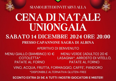 Cena di Natale 14 Dicembre 2024